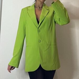 Bright Green Oversized Blazer